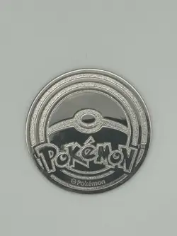 Mega Charizard X EX Ultra Premium Collection Silver Metal Coin 2025 Pokemon - Image 2