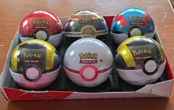 Pokemon TCG Pokeball Mystery Tins - 6 Pokeballs - Image 1