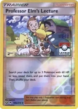 Slightly Played, English - 1 x Pokemon Professor Elm's Lecture - 188a/214 - 2nd - Image 1