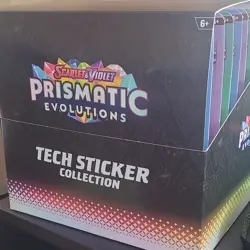 Pokemon Prismatic Evolutions Tech Sticker Collection x12 - Image 1