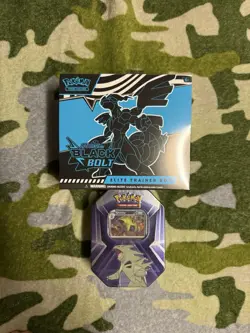 Pokemon TCG Scarlet Violet Black Bolt ETB & Tyranitar Tin New Factory Sealed - Image 1
