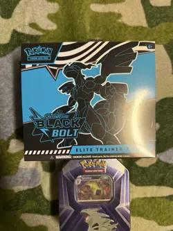 Pokemon TCG Scarlet Violet Black Bolt ETB & Tyranitar Tin New Factory Sealed - Image 2