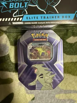 Pokemon TCG Scarlet Violet Black Bolt ETB & Tyranitar Tin New Factory Sealed - Image 3