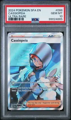 2024 CASSIOPEIA 086/064 POKEMON SHROUDED FABLE ULTRA RARE PSA 10 GEM MINT - Image 1