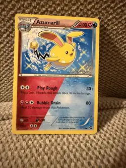 Pokemon TCG Azumarill Steam Siege 77/114 Regular Uncommon - Image 1