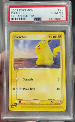 2003 Pokemon EX Sandstorm Pikachu #72 PSA 10 GEM MINT - Image 1