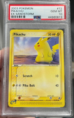 2003 Pokemon EX Sandstorm Pikachu #72 PSA 10 GEM MINT - Image 2