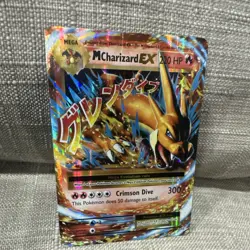 Pokemon M Charizard EX Ultra Rare Full Art Holo Evolutions 13/108 Mega 220 HP - Image 1