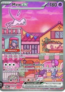 Mew ex SVP 053 Pokemon TCG Scarlet Violet 151 Black Star Promo Full Art SEALED - Image 2