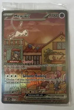 Mew ex SVP 053 Pokemon TCG Scarlet Violet 151 Black Star Promo Full Art SEALED - Image 3