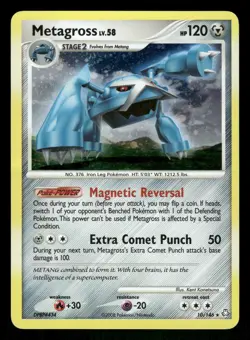 Pokemon Metagross Holo Rare Legends Awakened 10/146 LP Holo - Image 1