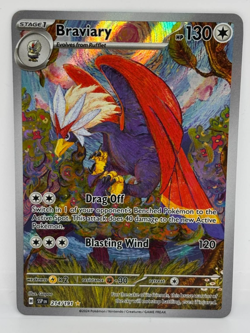 Pokemon Surging Sparks - Braviary 214/191 - Illustration Rare - NM/M Condition - Image 1