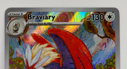 Pokemon Surging Sparks - Braviary 214/191 - Illustration Rare - NM/M Condition - Image 2