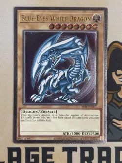 Blue Eyes White Dragon OP28-EN001 Ultimate Rare YuGiOh! NM EURO - Image 3