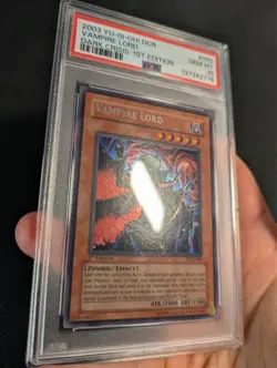 Yugioh Vampire Lord DCR-000 1st Edition Super Rare PSA 10 Gem Mint! - Image 3