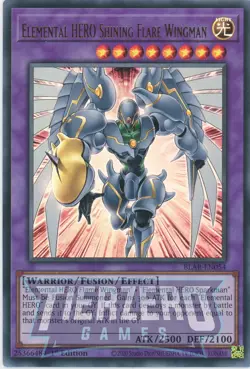 Yugioh Elemental HERO Shining Flare Wingman BLAR-EN054 Ultra Rare 1st Ed NM/LP - Image 1