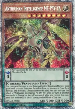 Yugioh! Antihuman Intelligence ME-PSY-YA - DAMA-EN024 - Starlight Rare - 1st Edi - Image 1