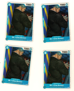 Set Of 4 Mr.1 (Daz Bonex) OP09-055 C Emperors In The New World One Piece Trading - Image 1