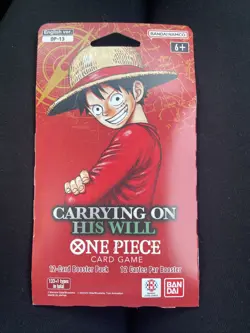 One Piece Op13 Carrying On His Will Sleeved Booster English Edition New - Image 1