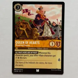 Queen Of Hearts 20/204 Disney Lorcana Into The Inklands Regular Uncommon Card NM - Image 1