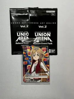 Union Arena Sword Art Online Vol.2 Release Event Asuna Promo & 2 Packs - Image 1