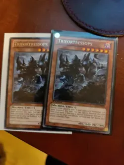 3 x Trifortressops Yugioh Card Rare LTGY-EN084 1st edition Mint - Image 1