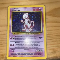 1999 Mewtwo Holo Card Pokemon TCG Base Set, Unlimited, 10/102, Vintage Rare HP - Image 2
