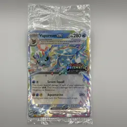 Vaporeon ex (Prismatic Evolutions 023/131) Stamped Promo, Sealed Card - Image 1