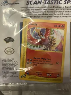 Pokemon Scan-tastic Spectacular Ho-oh & Rapidash e-Reader Promo Card 2002 Sealed - Image 3