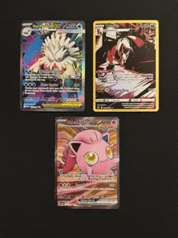 Lot of 3 Modern Pokemon Cards Near Mint - Image 1