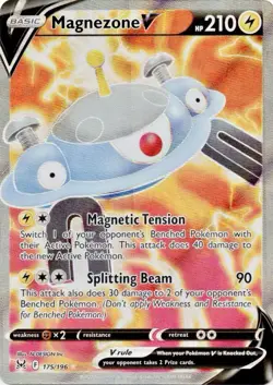 Magnezone V (Full Art) Ultra Rare SWSH11: Lost Origin 175/196 Pokemon NM Card - Image 1
