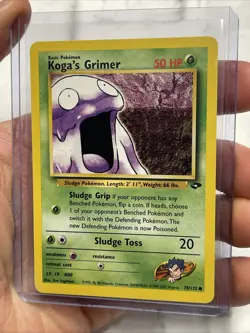 Koga's Grimer 78/132 - Gym Challenge - VINTAGE WOTC POKEMON CARD - NM Nintendo - Image 2
