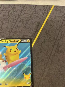 Surfing Pikachu V 008/025 Pokemon Card Celebrations 25th Anniversary NM - Image 3