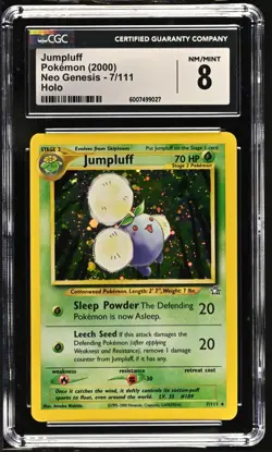CGC 8 Jumpluff 7/111 Holo Neo Genesis Pokemon Card - Image 1