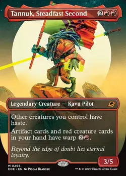 Tannuk, Steadfast Second-Edge Of Eternities-Borderless-Foil-296-NM - Image 1