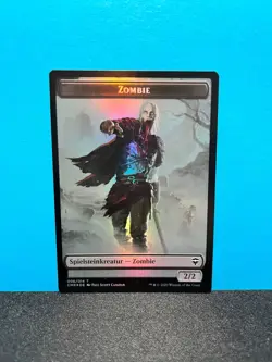 FOIL Zombie - Soldat Spielstein / Zombie - Soldier Token - MTG Magic - Image 1