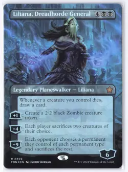 Liliana, Dreadhorde General (Borderless) M Foundations 359 NM - Image 1