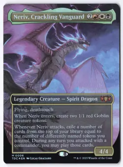 Neriv, Crackling Vanguard (Borderless) M Commander: Tarkir: Dragonstorm 6 NM - Image 1