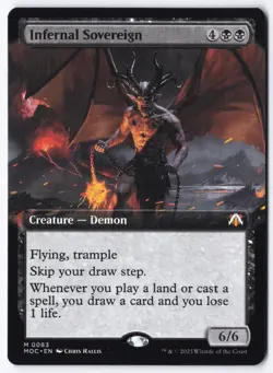 Infernal Sovereign (Extended Art) M Commander: March of the Machine 83 NM - Image 1