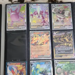 Pokemon TCG Mixed Card Lot Binder Charizard GX, Crobat VMAX, Holo Foil Full Art - Image 2
