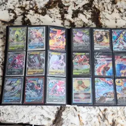 Pokemon TCG Mixed Card Lot Binder Charizard GX, Crobat VMAX, Holo Foil Full Art - Image 3