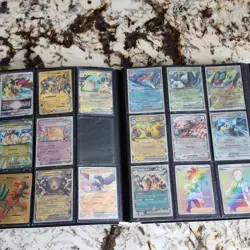 Pokemon TCG Mixed Card Lot Binder Charizard GX, Crobat VMAX, Holo Foil Full Art - Image 4