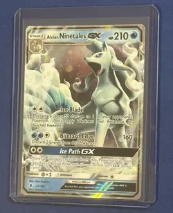 Alolan Ninetales GX 22/145 - 2017 Pokemon S&M Guardians Rising ✨ - Image 2
