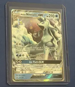 Alolan Ninetales GX 22/145 - 2017 Pokemon S&M Guardians Rising ✨ - Image 3