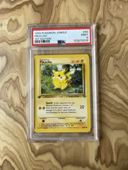 PSA 9 1st Edition Pikachu 1999 Pokemon Jungle #60 - Image 1