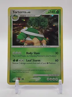 Pokemon TCG Torterra Holo Rare Card 17/130 Diamond and Pearl Base Set - Image 1