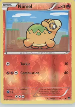 Numel Reverse Holo Pokemon tcg XY - BREAKpoint #12/122 - Image 1