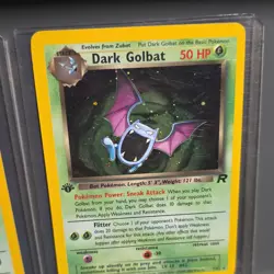 Pokemon TCG Team Rocket Holo Rare Lot Dark Weezing Arbok Golbat 3 Cards Nintendo - Image 3