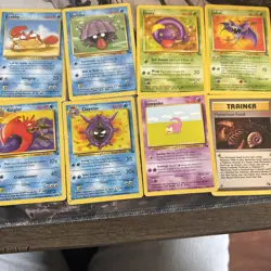 Pokemon lot TCG, Vintage, rare, Fossil Slowpoke, Krabby, Cloyster - Image 1