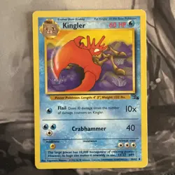 Pokemon lot TCG, Vintage, rare, Fossil Slowpoke, Krabby, Cloyster - Image 4